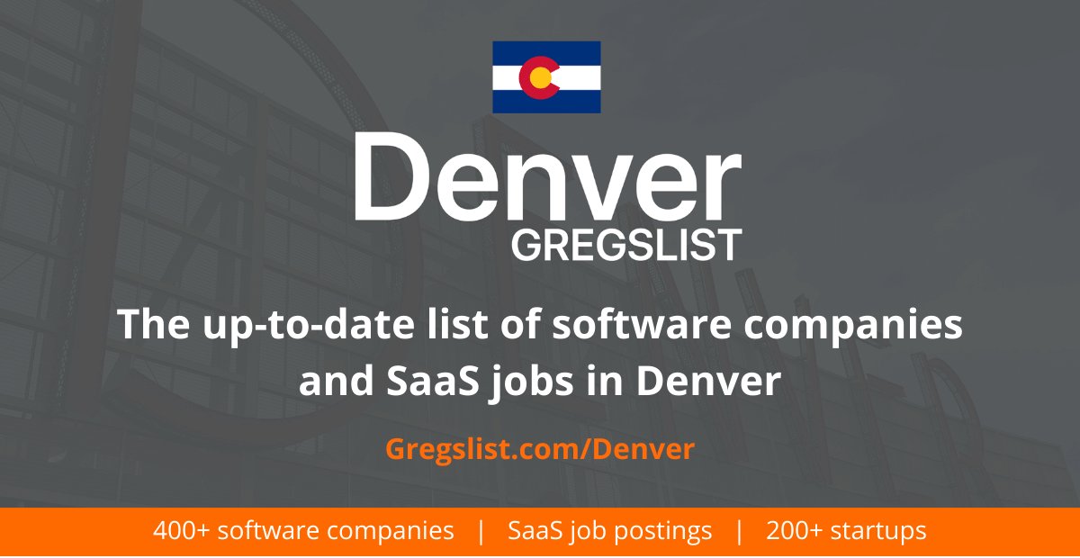 Gregslist of Denver Software and SaaS Companies