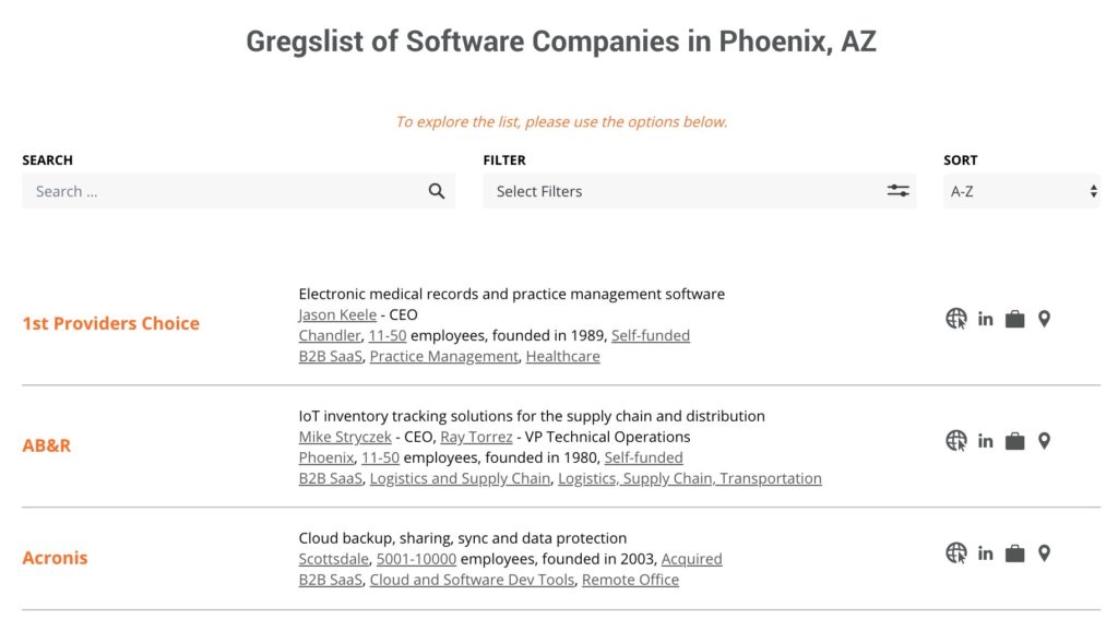 Gregslist Phoenix List Image