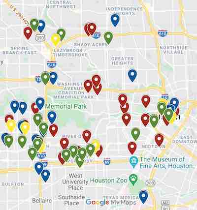 Houston SaaS companies map